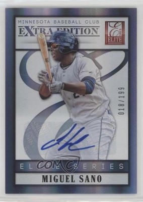 2013 Panini Elite Extra Edition Series Signatures /199 Miguel Sano #13 Auto 9fz