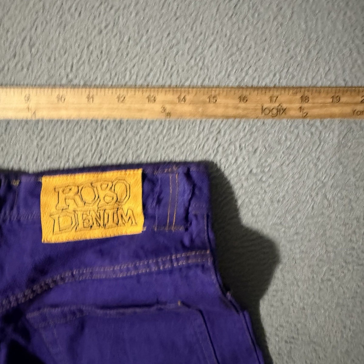 Digits 238 ROBO DENIM Purple Baggy Streetwear Wide Leg Jeans Size