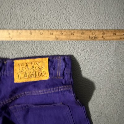 Digits 238 ROBO DENIM Purple Baggy Streetwear Wide Leg Jeans Size