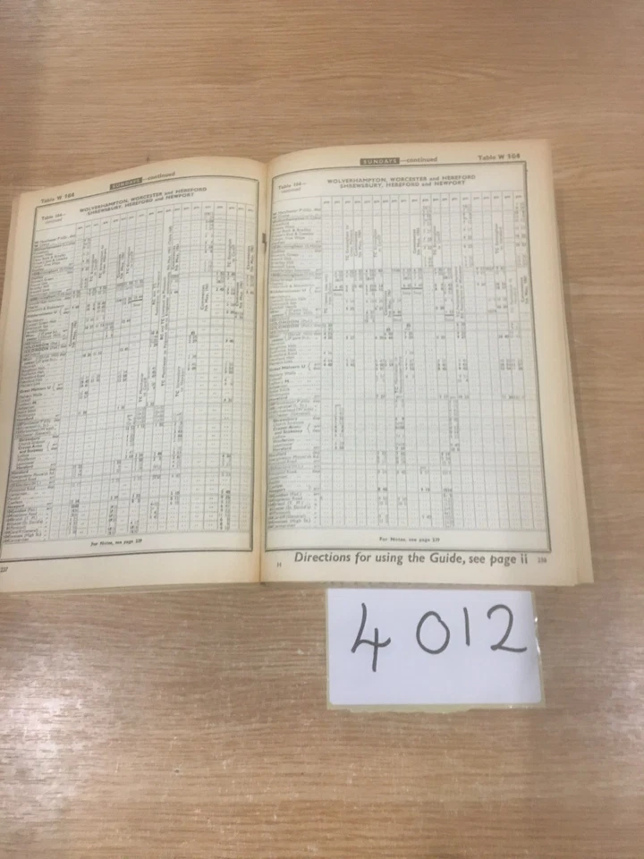 Bradshaws British Railway Official Guide 1st May-11 June1961Vintage Railway Book - Image 4 of 4