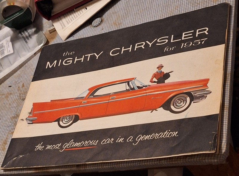 "The Mighty Chrysler" For 1957  24 Page Sales Brochure Booklet 