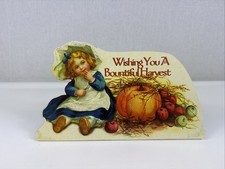 Retired Bethany Lowe 10"x6" Dummy Board Halloween Fall Pumpkin Harvest 2