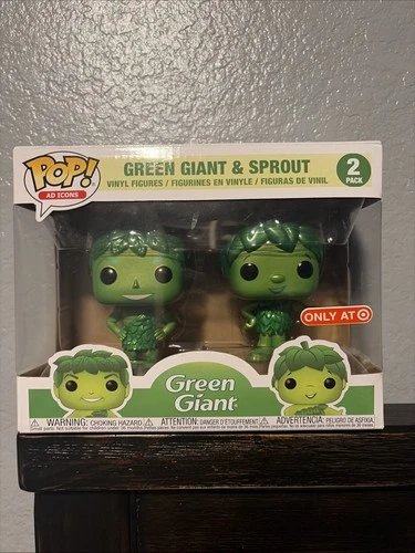 Funko Pop! Green Giant and Sprout Metallic 2-Pack Target Exclusive Ad Icons