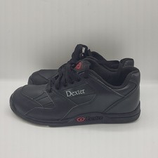 Dexter Ricky II Bowling Shoes Men's Size 7.5 M Slide Rite Black Red Lace Up