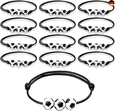 afhgdjr 12 StüCk Fussball Mitgebsel Jungen FußBall Armband Kinder J