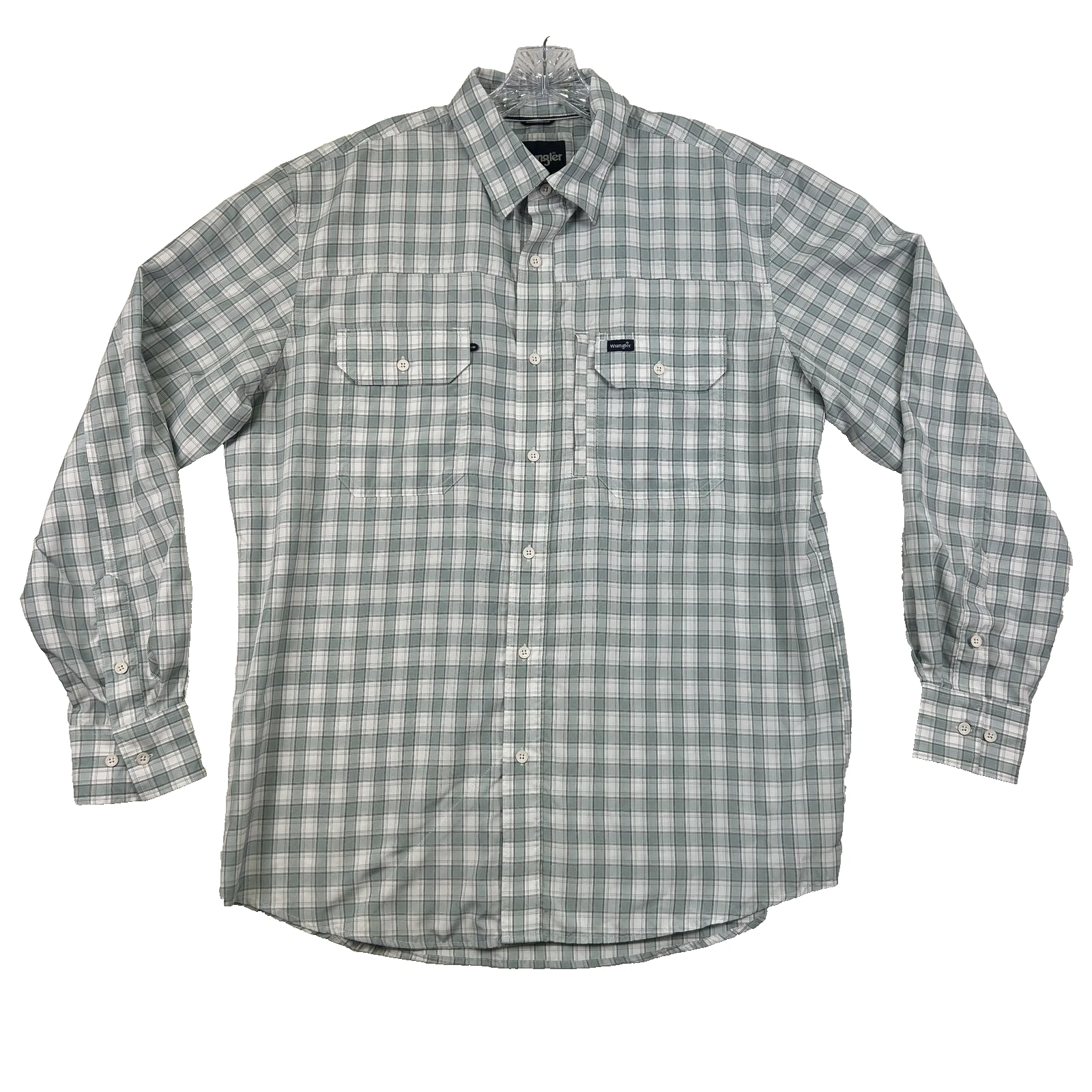 Wrangler Shirt Mens Large Plaid Long Sleeve Casual Button Up Vented Breathable
Opens in a new window