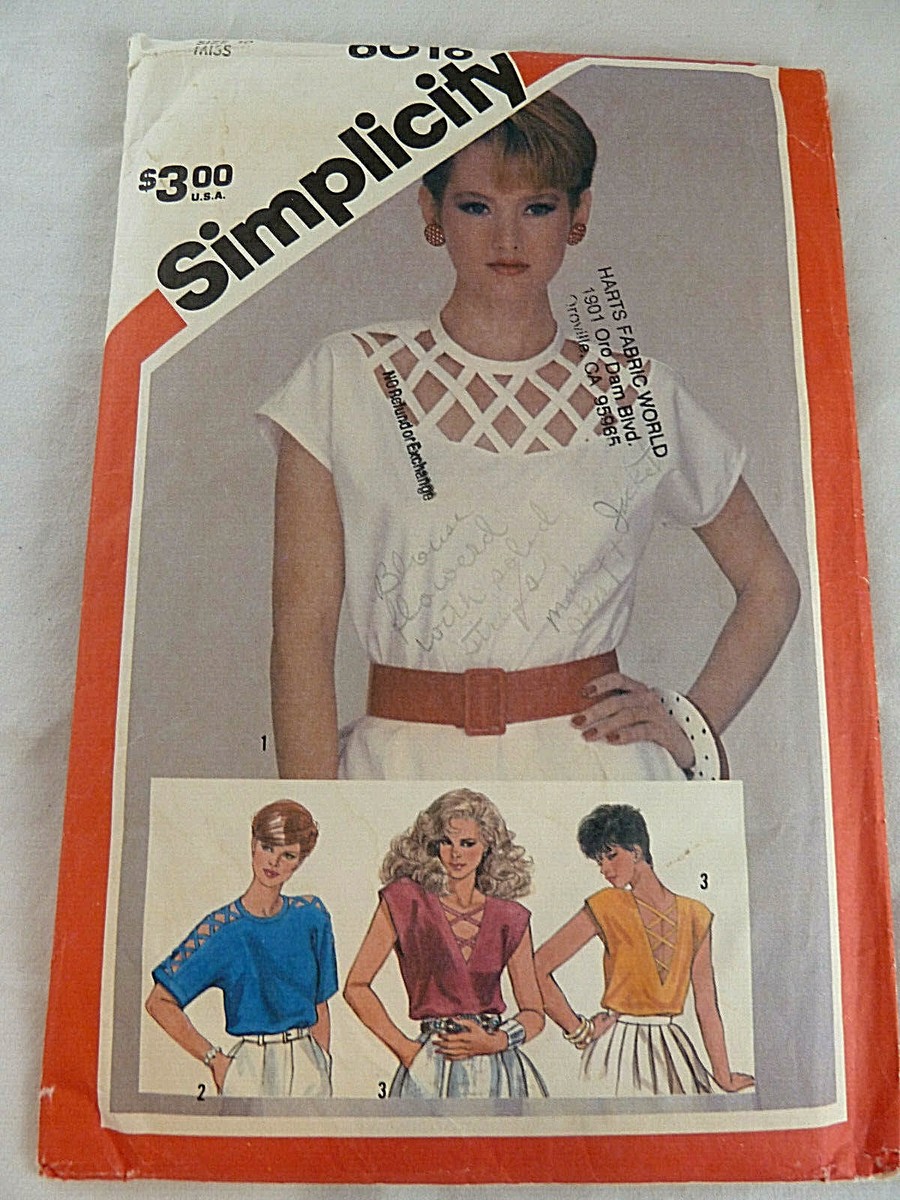 SIMPLICITY 6016 Vintage Miss Pullover Peek a boo straps SIMPLICITY 6016 Vintage Miss Pullover Peek a boo straps