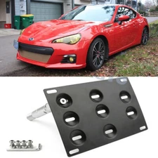 JDM License Plate Holder Tow Hook Mount Bracket Kit For 2015-2019 Subaru BRZ WRX