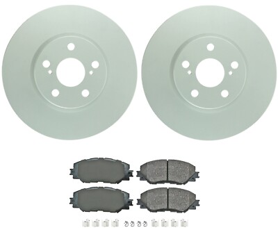 Akebono ProAct Front Brake Kit Rotors Ceramic Pad Set For Vibe xD Corolla Matrix