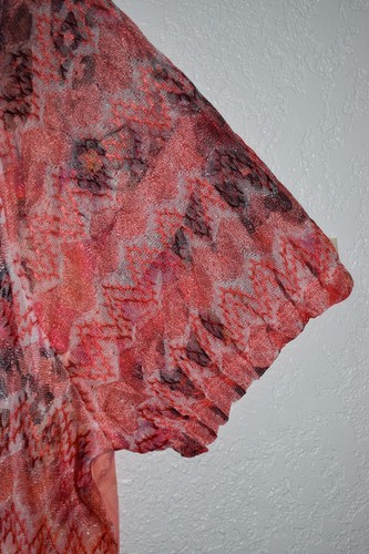 Catherines Top 4X Semi Sheer Tropical Hawiian Lightweight stretch Pullover Shirt - Picture 8 of 20