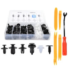 100 Mixed Auto Car Body Push Type Door Panel Clip Assortment Bumper Fender 5Tool