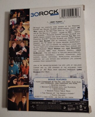 NEW SEALED 30 ROCK Complete Season 3 DVD 3-Disc Set TINA FEY