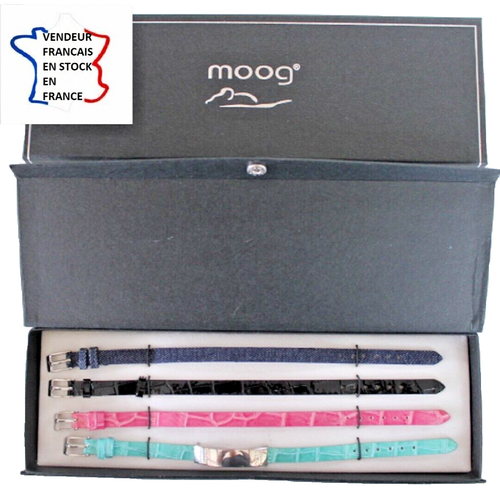 Coffret De 4 Bracelets Femme MOOG Paris - Largeur 8mm - Boucle Ardillon - Neuf Avec étiquettes