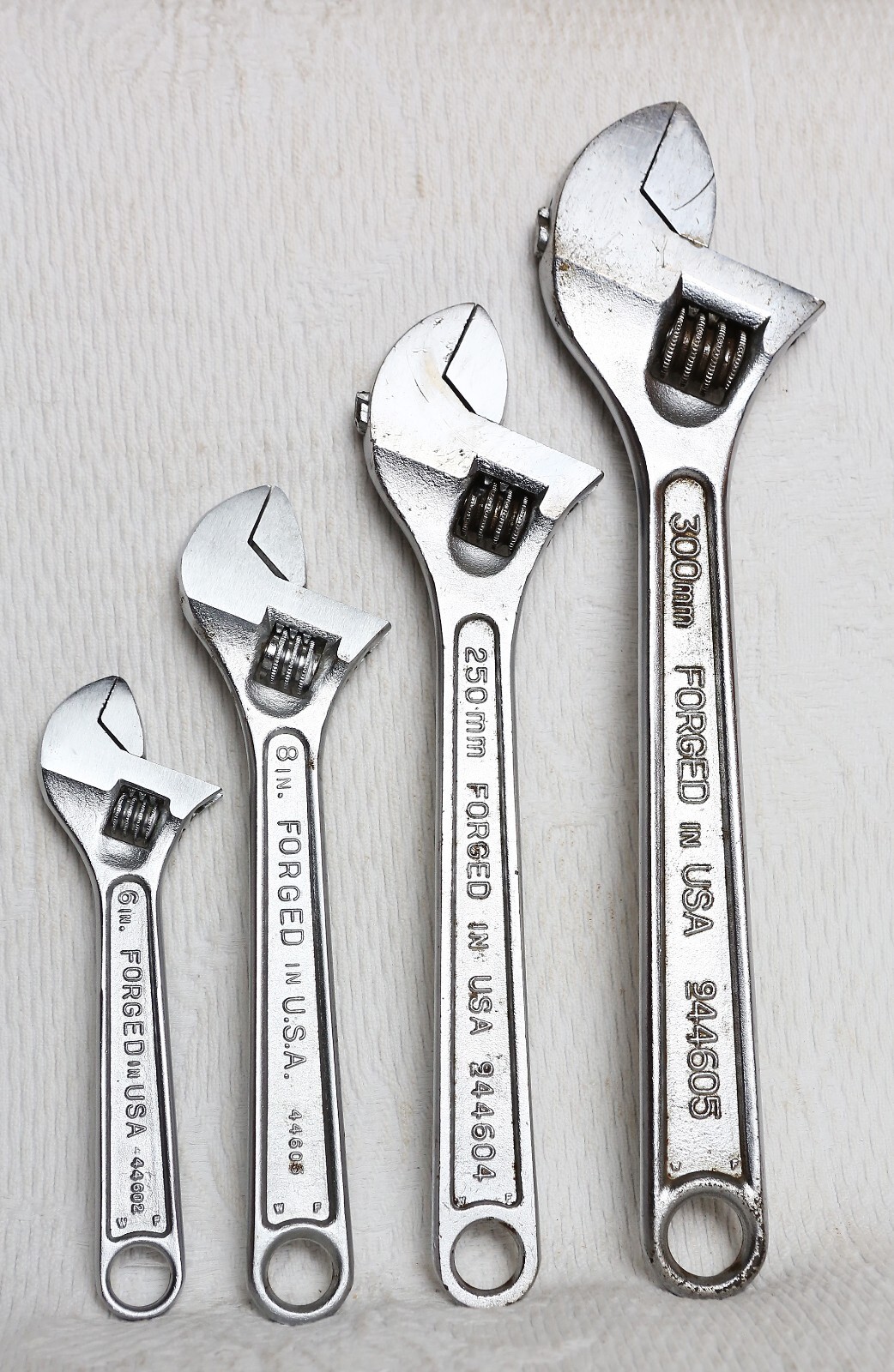 Vintage Craftsman Adjustable Wrench Set 4pc USA eBay