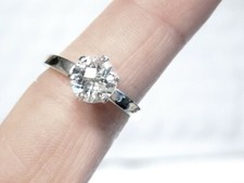 Natural White Topaz Size 7 Ring 925 Sterling Silver 2.50ct Checker Cut USA Made