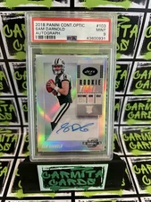 2018 SAM DARNOLD Panini Contenders Optic Silver Rookie Ticket RC Auto PSA 9
