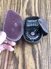 Weston Master II Universal Exposure Light Meter Model 735 in Leather Case