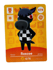 078 ROSCOE Animal Crossing 2015 Series 1 Authentic Original Nintendo Amiibo