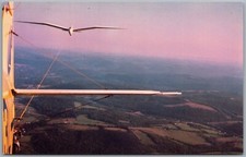 1936 Gull-Wing Goppingen III Minimoa aliante sopra Elmira NY cartolina V81