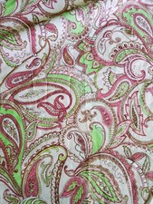 Ridgefield Home Tablecloth 70in. Round Paisley Pink