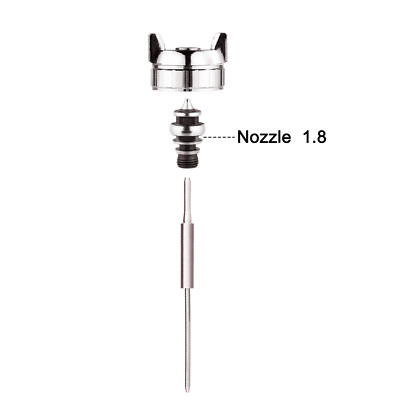 Spray Gun Parts For ANEST IWATA W-71-182G Nozzle1.8mm  Needle Air Cap 3Pcs/Set