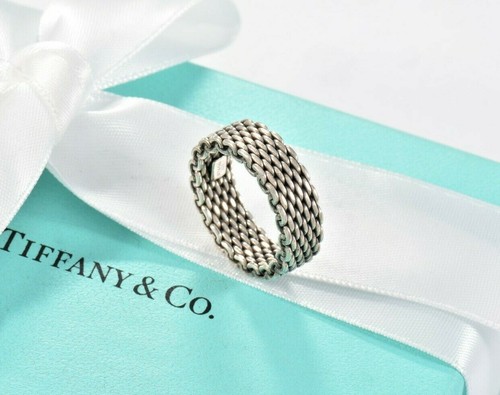 Somerset Sterling Silver Mesh Ring Size 