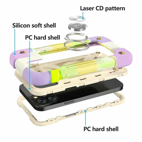 Shockproof Phone Case For iPhone 13 12 Pro Max 11 XR 8 7 Rugged Heavy Duty Cover - Picture 39 of 105