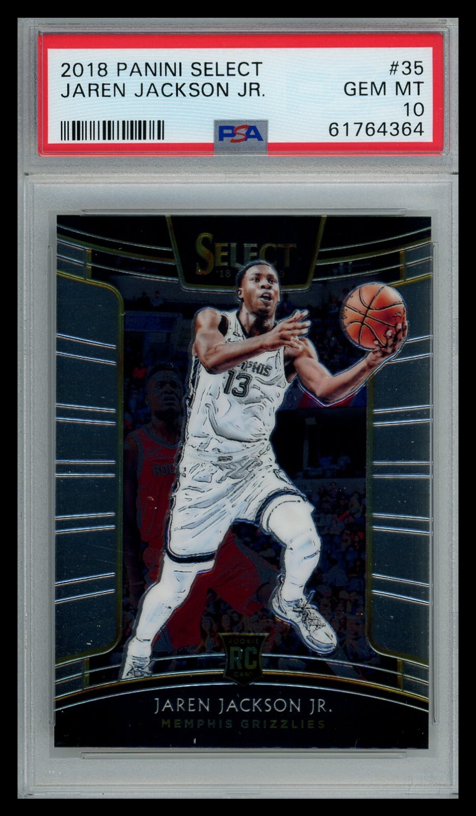 2018 Panini Select Concourse #35 JAREN JACKSON JR Rookie PSA 10 GEM MT Memphis