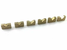Hipshot Notched Brass Saddle Insert Kit for KICKASS ™ Bass Bridge 5KB00N