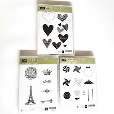 Stampin Up I Heart Hearts Artistic Etchings Sweets For The Sweet Stamp sets 3 