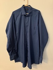 Shaquille O  Neal Button Down Dress Shirt Cool fit Size XLT Big Fit Blue