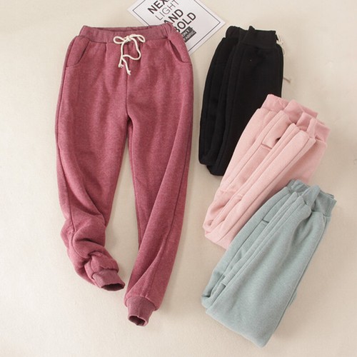 Lady Sweat Pants Sherpa Lined Fleece 