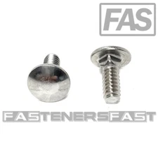 (25) 10-24x1/2 Carriage Bolts Stainless Steel 18-8 (25 PCS) Fast Free Shipping