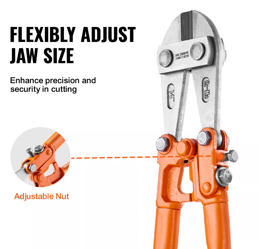 Heavy-Duty Bolt Cutter – 8in to 24in | Precision Lock & Wire Cutting Tool