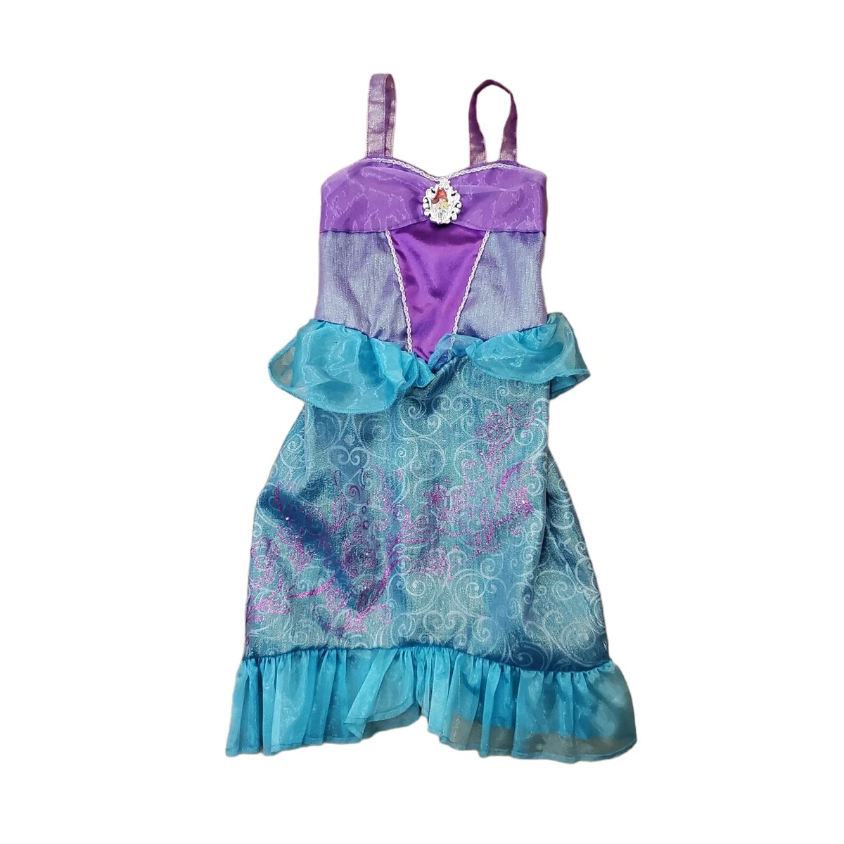 Costume da Sirena Ariel per Bambine, Elegante Abo da Sirenetta per Feste di Compleanno, Costume da Principessa per Bambini, Vesto da Purim  1501