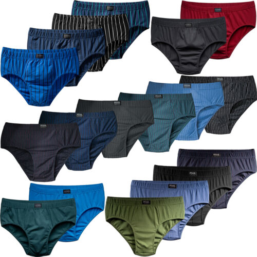 10 Pack Men's Briefs Letters Cotton M-10XL Underpants Plus Size Underwear - Picture 1 of 40