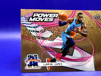 2021 Upper Deck Space Jam Lebron James GOLD SP Power Moves #PM-1
