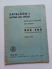 REX motore 504 1955 catalogo ricambi originale