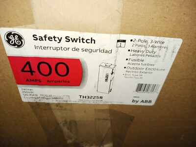 #ad #ad New Ge 400 Amp Fusible 3r Outdoor Safety Switch 2 Pole 3 Wire 240 Vac TH3225R $1079.99
