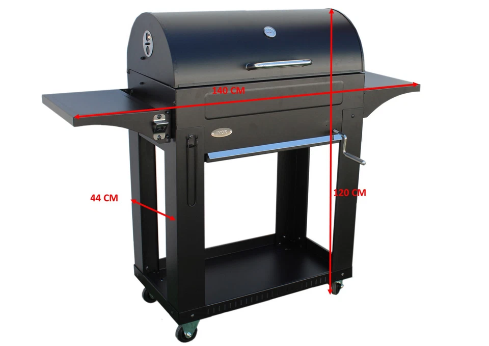 Holzkohlegrill Campinggrill BBQ IMOR MILANO GRILL Holzkohle Grillwagen BBQ Grill - Bild 2 von 4