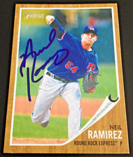 Neil Ramirez - 2011 Topps Heritage Minors Rookie Signed Autograph Auto Card #181