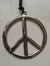 Hippiekette Peace Amulett Peacekette Hippie 60er 70er Festival Karneval Fasching