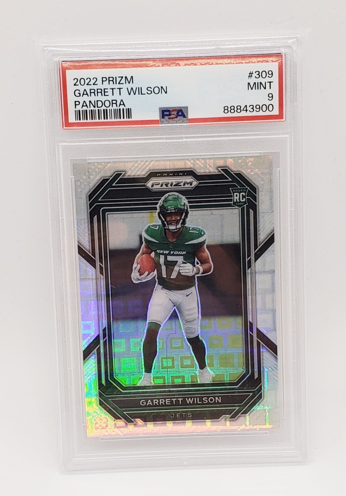 2022 Prizm Garrett Wilson Pandora /400 #309 PSA 9
