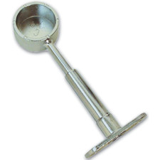 Reggitubo Tondo per Armadio Foro Chiuso finitura Cromata Ø 25 mm a soffitto