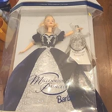 Barbie Doll Millennium Princess Special Edition 2000 Damaged Box Keepsake Ball