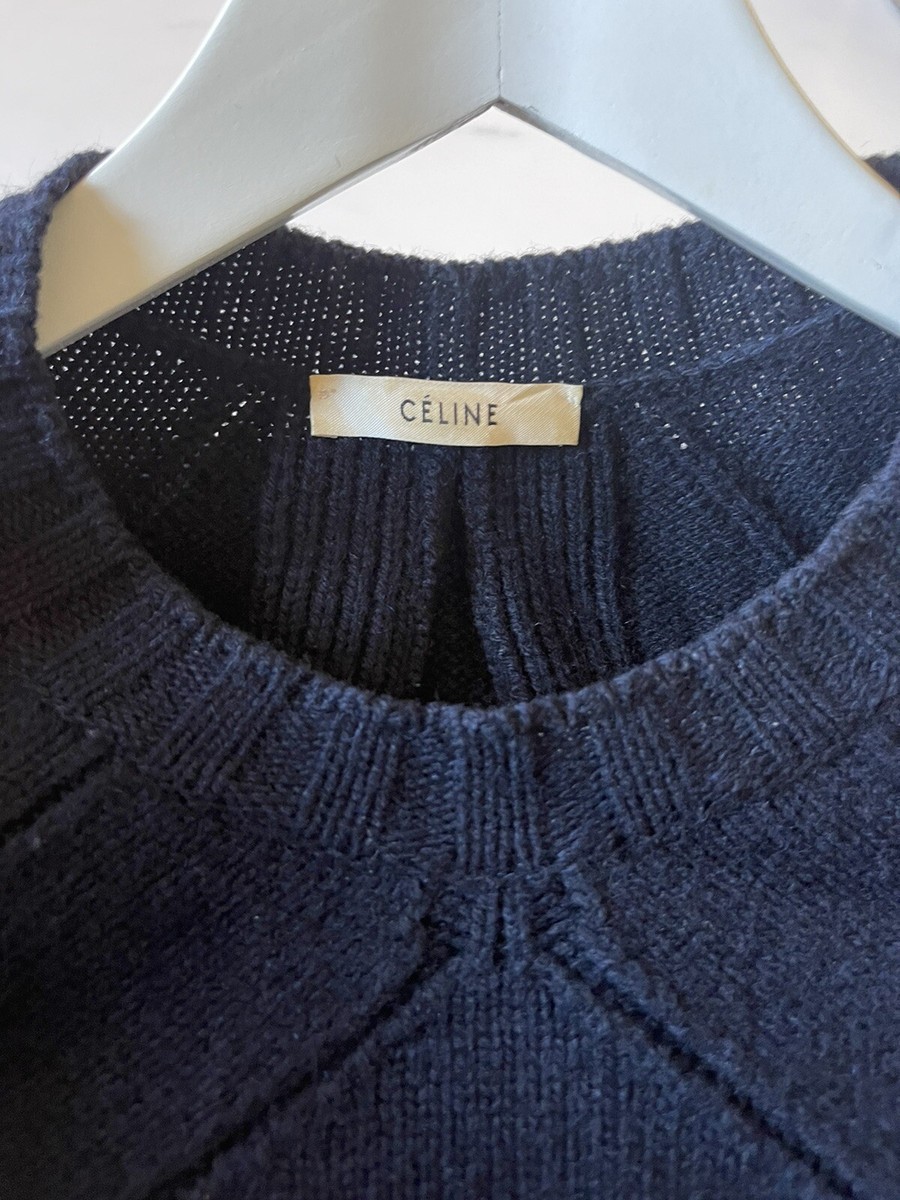 CELINE ネイビーリブニットベスト フィービー期 CELINE ネイビーリブニットベスト フィービー期 楽天市場