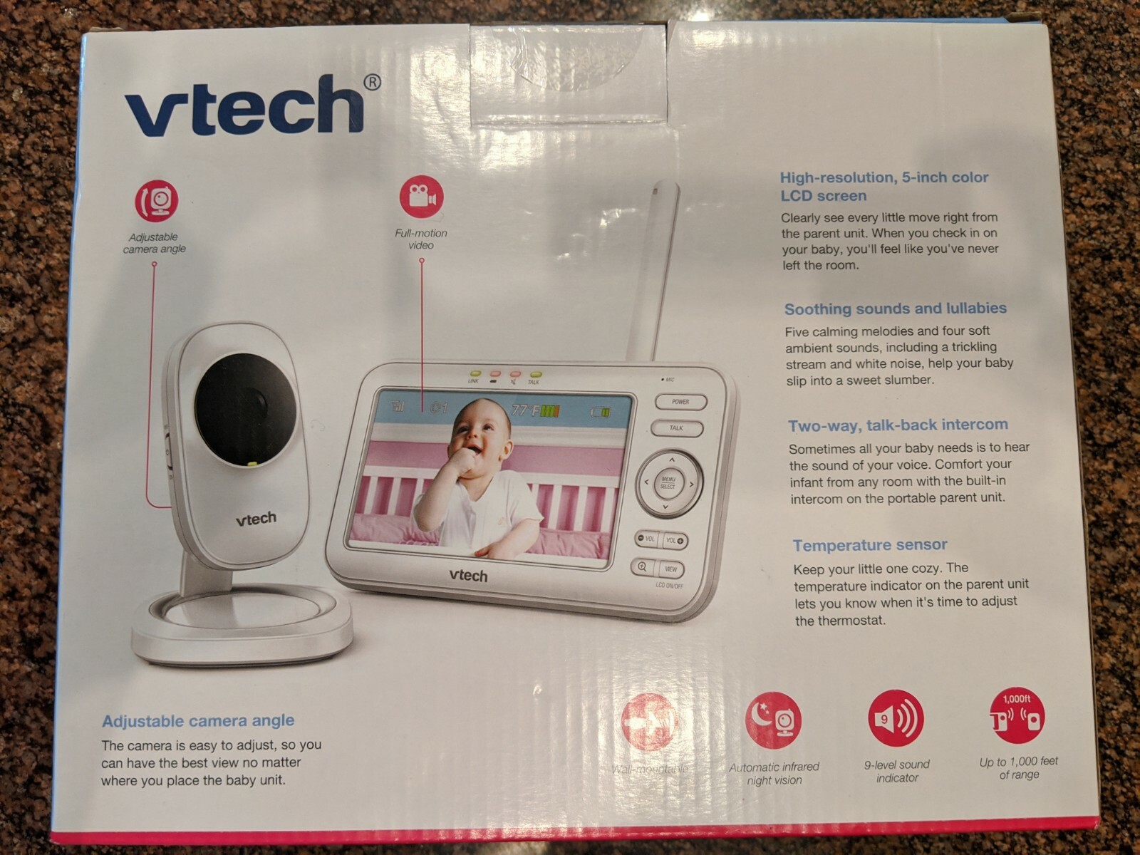 vtech baby monitor extra camera vm5251