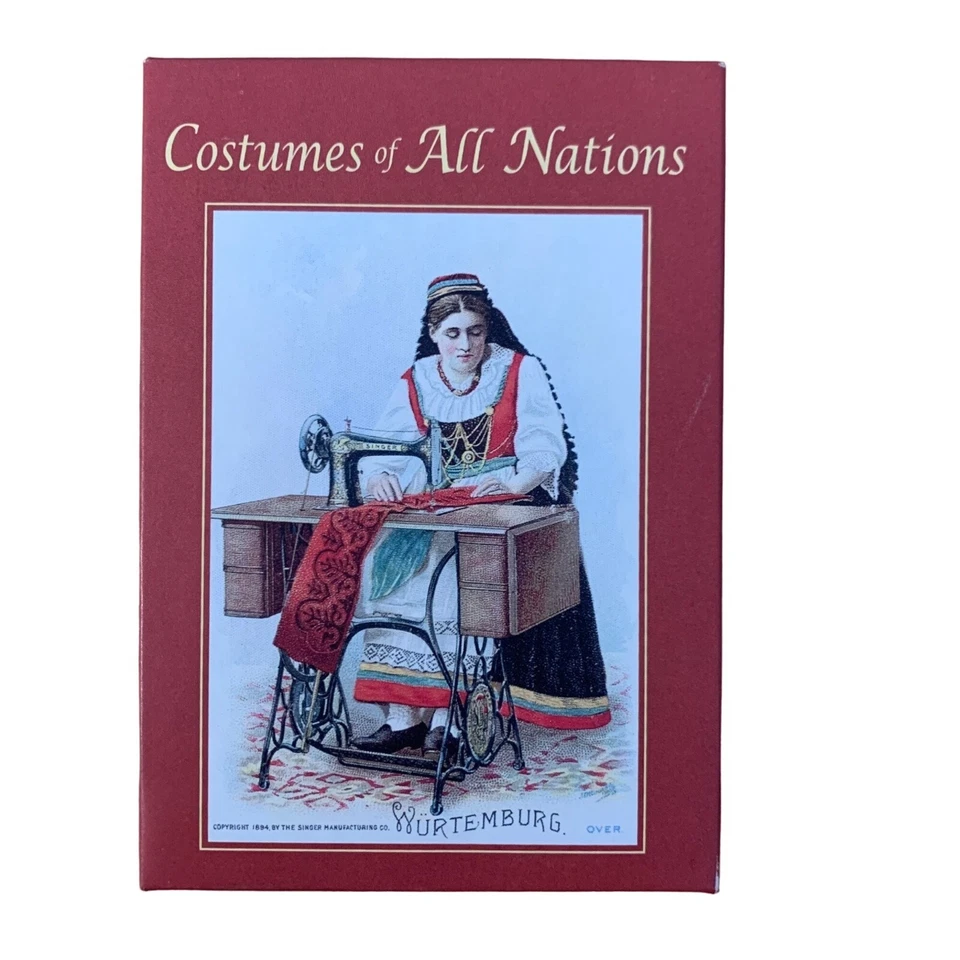 Forsythia Folkcards 1893 Singer Costumes All Nations Reproduction 20 Notecards - Image 2 of 4