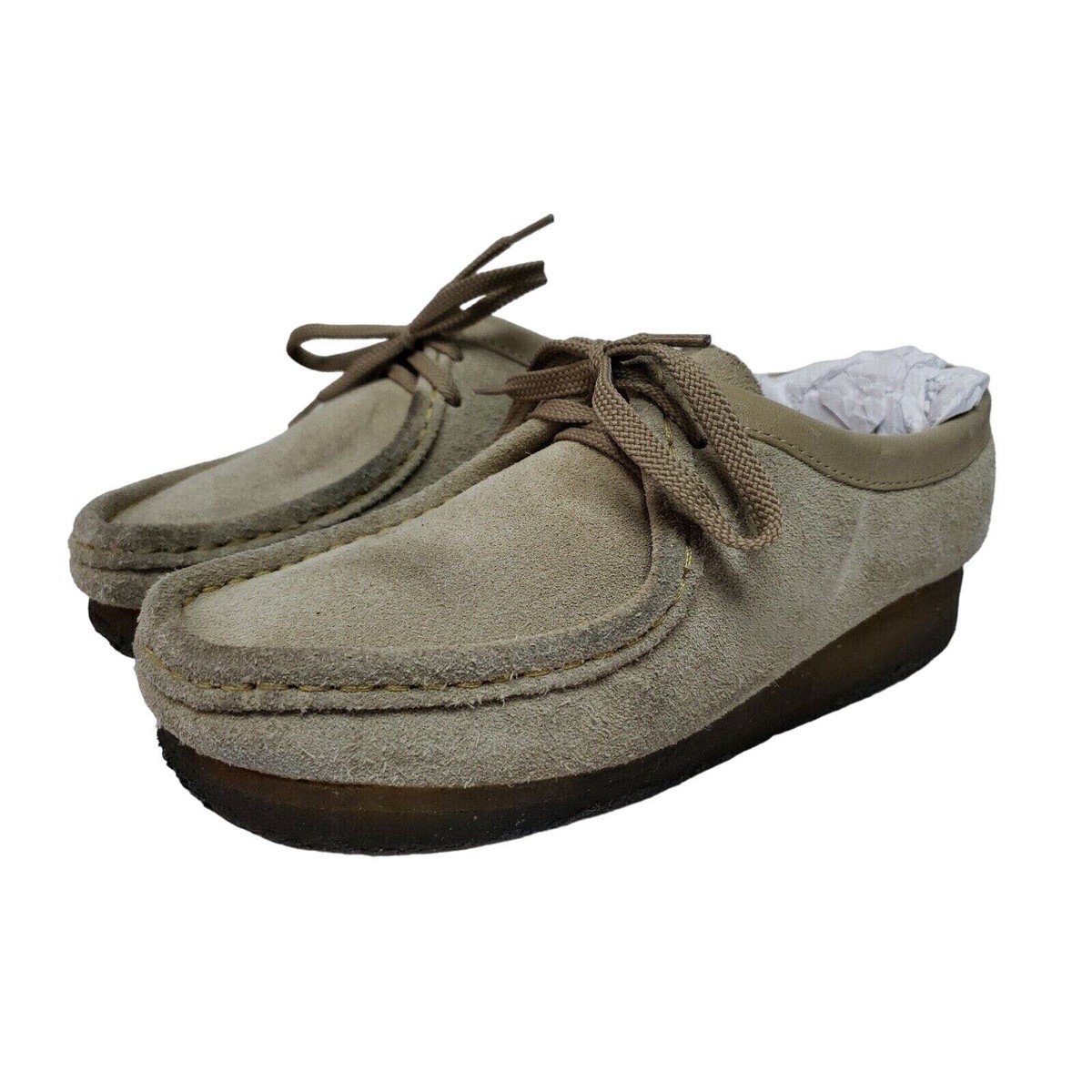 靴 CLARKS Wallabee UK8h Clarks Wallabee (Khaki Quilted) - Rennies Shoe Store