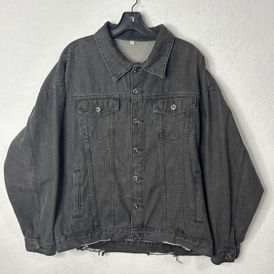 Shein Clothing Shein Black Jean Jacket Shein Distressed Stone